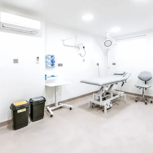 Bright, calm treatment room at The Iron Infusion Centre in Ware, Hertfordshire — designed for safe and comfortable intravenous iron care.